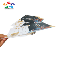 Muestra Gratuita de Folletos y Volantes Brillantes Personalizados, Servicio de Impresión en Papel Offset de Fábrica China con Diseño de Logotipo Personalizado