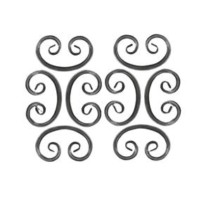 ชิ้นส่วนประตูรั้วแผงประดับด้วยดอกกุหลาบเหล็กดัดชิ้นส่วนประตูสั่งทำได้เสานิวเมลลายมังกร - Product Image 5