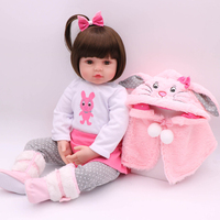 Muñeca Bebé Reborn Realista de 48 cm, Adorable Juguete de Recién Nacido para Niños, Regalos, Accesorios para Juegos de Imitación