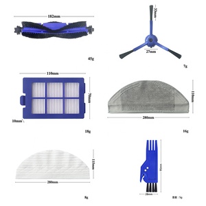 スマートホームロボット掃除機部品ローリングブラシサイドブラシフィルターモップセット<span class=keywords><strong>Eufy</strong></span> RoboVacX8ハイブリッド用 - Product Image 2