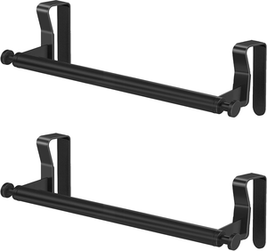 Juego <span class=keywords><strong>de</strong></span> 2 Organizadores <span class=keywords><strong>de</strong></span> Acero Inoxidable para Puertas <span class=keywords><strong>de</strong></span> Armarios <span class=keywords><strong>de</strong></span> Cocina: Toallero y Porta Paños con Ganchos - Product Image 1