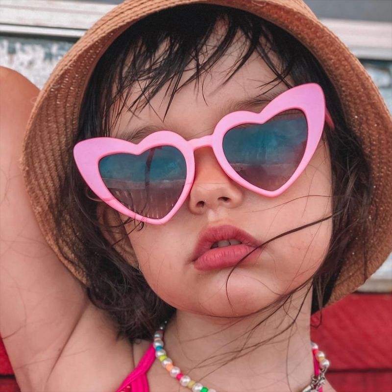 Rosa Lolita Cuore Forma Occhiali Da Sole Ragazze Donna Teenager S - Foto 11