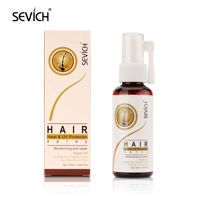 Semprotan pelindung Uv & panas rambut Keratin, profesional untuk pelembab rambut