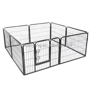 Produttore box per animali domestici gabbia in metallo resistente tubo di ferro di alta qualità canili per cani gabbia box per animali domestici in metallo casse per cani pesanti
