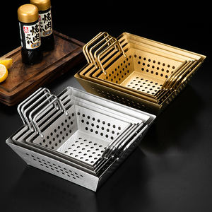 Parrilla antiadherente de acero al carbono resistente de estilo coreano para barbacoa, parrillas para <span class=keywords><strong>Wok</strong></span>, carne vegetal, Pescado, parrilla de <span class=keywords><strong>verduras</strong></span>, cesta para freír - Product Image 1