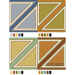 Sciarpa triangolare multifunzionale 60x135 cm per uso esterno con motivo geometrico - Product Image 1