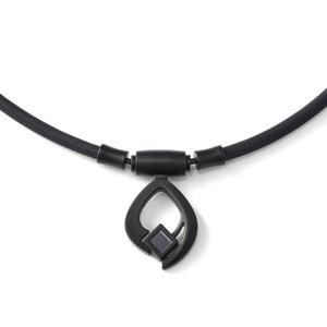 Kalung Liontin Geometris CZ Bertatahkan Trendi Baru dengan Rantai Tali, Cincin Energi Sporty Fashion Unisex, Perhiasan Leher Sederhana, Hadiah - Product Image 5