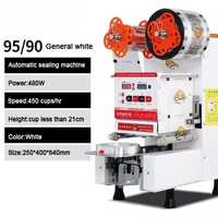 Machine de cachetage de tasse automatique commerciale à haute efficacité scellant de presse à chaud électrique pour boissons de thé à bulles pour Film de papier