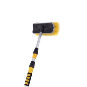 Brosse de nettoyage télescopique en aluminium étanche de 3 m pour caravanes, bateaux et bus, avec brosse à poils doux pour vitres - Product Image 3