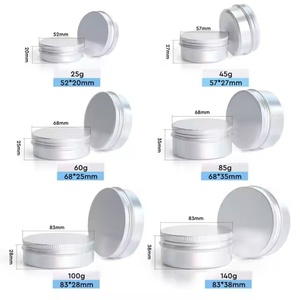 Tarro de Aluminio Caliente para Crema Desodorante, Envase Metálico Recargable para Cosméticos, Lata de Aluminio con Tapa de Rosca para Bálsamo de Cuidado de la Piel - Product Image 2