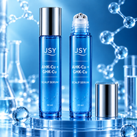 Sérum capillaire au peptide de cuivre AHK-Cu et GHK-Cu, marque privée, soin ciblé en roll-on, hydratation légère et sensation de fraîcheur 30 mL