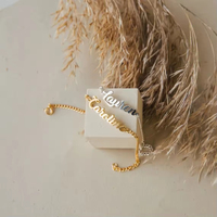 Bracelet en acier inoxydable personnalisé avec nom, style cubain 316, pour dropshipping – Prise en charge du dropshipping