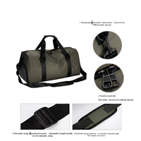 Sac de sport imperméable en PU tendance, grande capacité, personnalisable, portable, multifonctionnel, sac de rangement