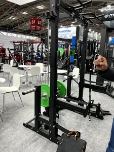 Half Rack avec Lat <span class=keywords><strong>Pull</strong></span> Down, équipement de musculation complet pour Pulldown, Low Row et Squat - Product Image 5