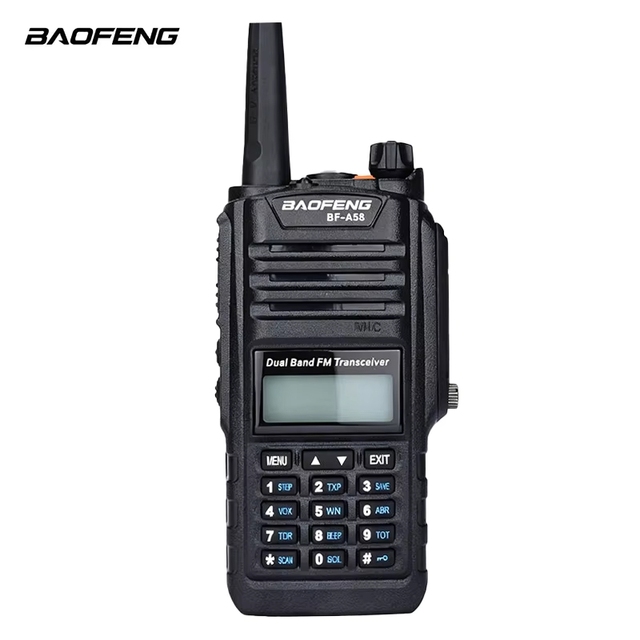 New Arrival for BF-A58 A58 Version IPX6 Waterproof Dual Band Walkie Talkie 0-5km Range 3000-3500mAh Battery Cost-Effective