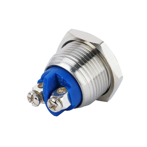 QIANNIAN 16mm <strong>Switch</strong> Small Push <strong>Button</strong> <strong>Switch</strong> Flat Head Momentary 1NO Un-Illuminated Waterproof <strong>Button</strong> <strong>Switches</strong> - Product Image 2