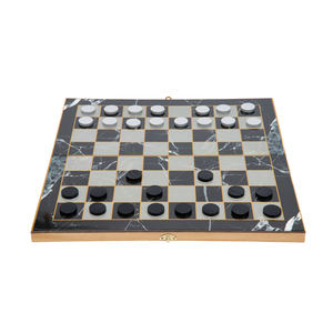 फैक्टरी थोक कस्टम लोगो लकड़ी की तह 3 में 1 शतरंज सेट बैकगैमन चेकर्स फोल्डेबल बोर्ड शतरंज बच्चे के लिए शैक्षिक खिलौने - Product Image 5