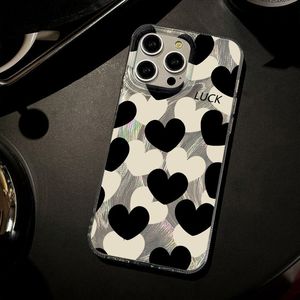 เหมาะสำหรับเคสไอโฟน 17 โปรแม็กซ์ ลายขนนกเรียบง่าย ลายหัวใจเต็มจอ รูขนาดใหญ่ เคสโทรศัพท์กันกระแทก - Product Image 4