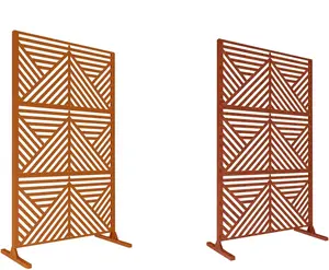 Tela do metal jardim ao ar livre Laser Cut decorativa privacidade Art painéis Corten Steel Garden tela