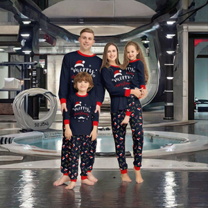 DDP haute qualité bambou modal famille correspondant vêtements avec chien noël pyjamas ensembles luxe cerf imprimer correspondant famille pyjamas - Product Image 4
