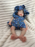 Poupées en gros, réalistes, 13 pouces, bébé fille, corps entier en silicone, poupées reborn en platine réalistes