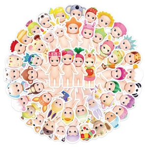 Oferta Especial: 50 Pegatinas Adhesivas de Papel Grueso Reutilizables con Diseño de Ángel Sol y Estilo Kawaii, Impresión UV, Troqueladas, Etiquetas de Regalo - Product Image 5