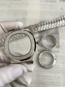 Vente directe pas cher prix 904l boîtier en acier inoxydable luxe saphir cristal dos 41mm montre pièces boîtiers