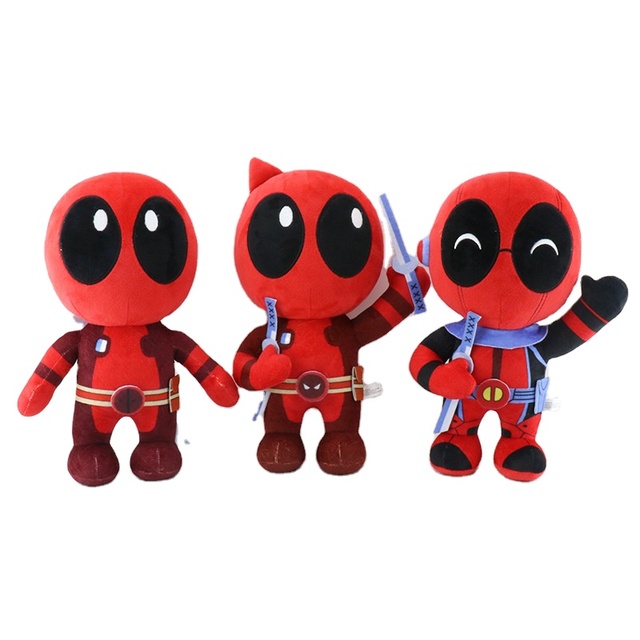 Trendy Red Cartoon Mercenary Plush Doll, Anime-Style Collectible Stuffed Toy
