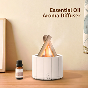 Diffuseur d'arômes Flamme de Feu de Camp, Humidificateur Ultrasonique à Brume Froide, Effet de Lumière de Feu Réaliste, Machine à Parfum aux Huiles Essentielles - Product Image 4