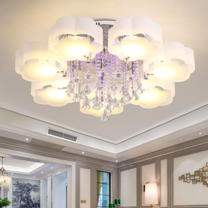 Ventilateur de plafond LED moderne avec télécommande, CRI 90, blanc chaud doux, base en bois, couvercle en acrylique, montage en surface, salon, garantie 3 ans - Product Image 5