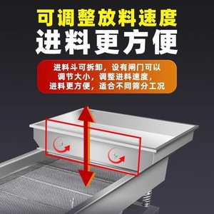 Stainless Steel Linear <b>Vibrating</b> <b>Screen</b> 220V Electric Powder Food Seed Sorting Machine Customizable Sieve Size - Product Image 5