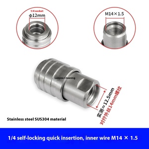 Amazon nuevo 21V autoblocante G1/4 conector rápido de acero inoxidable de alta presión 4000psi pistola de agua para lavadora de coches máquina de limpieza - Product Image 6