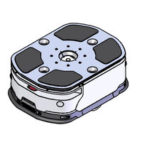 Robot AMR mobile autonome 300kg charge utile AGV guidé par laser pour transporter des marchandises en usine