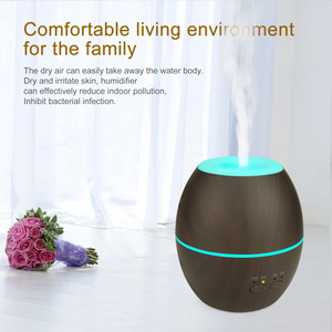 Humidificador ultrasónico de grano de madera YX-067, 300ml, alimentado por USB con temporizador para uso en el hogar, oficina, dormitorio y escritorio - Product Image 2