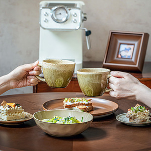 Tasse en céramique de grand diamètre de style japonais vintage avec des cadeaux d'exportation transfrontalière de personnalité unique - Product Image 4