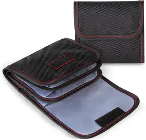 Custodia con filtro antipolvere 2 pezzi filtro per obiettivo della fotocamera a 3 tasche custodia per il trasporto custodia per borsa da cintura con supporto per filtro fotografico professionale