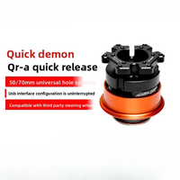 Adaptateur à dégagement rapide Simagic QR-A en acier inoxydable orange de haute qualité pour base de volant et volants Simagic Alpha EVO