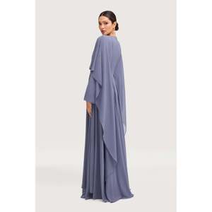 falak draped chiffon maxi dress Chiffon Maxi Dress White Long Sleeve Falak Draped Chiffon Maxi Dress White