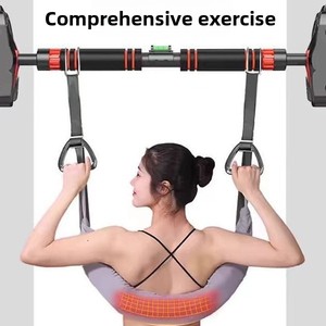 Cintura di Trazione Lombare con Barra Singola in Velluto e Gusci di Grano Saraceno, Supporto Lombare Robusto <span class=keywords><strong>per</strong></span> Uso Domestico, Sollievo <span class=keywords><strong>da</strong></span> Ernia del Disco Lombare - Product Image 1