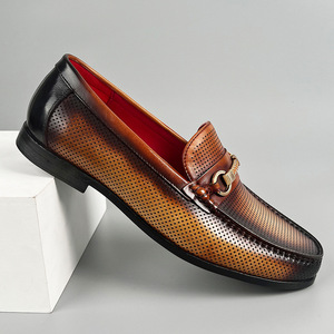 Zapatos Casuales de Oficina de Alta Calidad, Hechos a Mano, de Cuero Genuino, Antideslizantes, Transpirables, de Alta Gama - Product Image 6