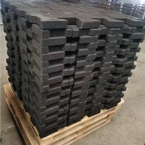 Baldosas de Caucho Antideslizantes para Exteriores <span class=keywords><strong>HUHA</strong></span>, No Tóxicas, para Parques Infantiles, Protección para Mascotas - Product Image 1