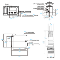 Capteur de mesure de distance laser TOF série Chanko CMR haute précision 10M avec suppression de l'arrière-plan infrarouge