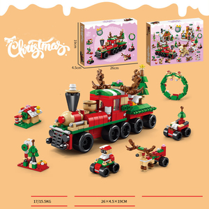Baby <span class=keywords><strong>Large</strong></span> Kids Creative <span class=keywords><strong>Building</strong></span> <span class=keywords><strong>Blocks</strong></span> Brinquedo De Madeira Educacional Crianças Decoração De Natal - Product Image 3