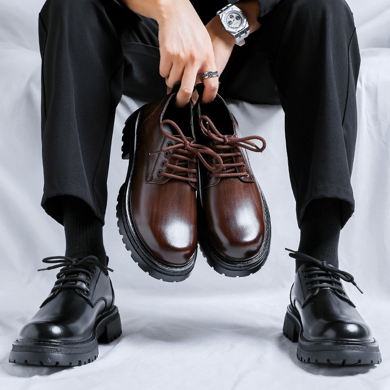 6373-R Men's Dress Shoes - Stylish Heightened Soles