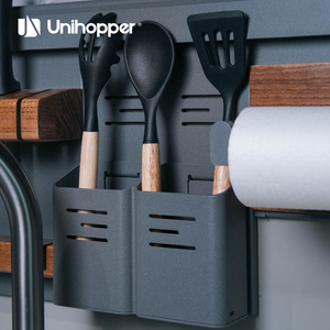 UNIHOPPER - Portacuchillos Magnético Multifuncional de Madera Maciza de Fresno con Soporte para Utensilios, Organizador de <span class=keywords><strong>Cocina</strong></span> - Product Image 3