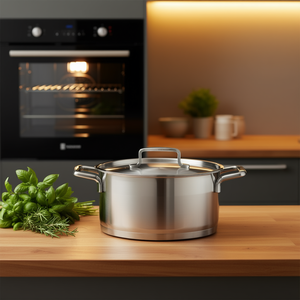 KARL KRGER Roasting <b>Pot</b> Crete Stainless Steel 6 Qt <b>For</b> Oven Use - Product Image 3