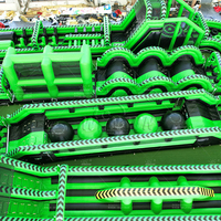 Parcours d'obstacles gonflable en PVC de qualité supérieure en forme de M WINSUN, certifié CE, sans plomb, ignifuge, imperméable, usage commercial