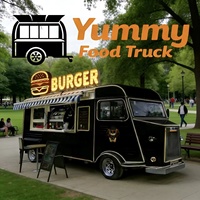 Yummy Mobile Food Truck Électrique, Remorque de Restauration, Chariot de Vente Ambulant, Bus-Restaurant, Tuk Tuk, Food Truck à Essence pour Burgers