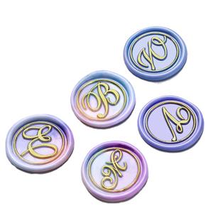 Juego de Sellos de Cera con Letras del Alfabeto, Cabeza de Cobre, Mango Rojo, para Grabar Iniciales, Herramientas para Manualidades - Product Image 4