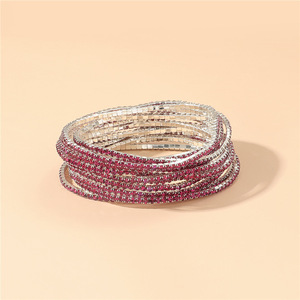 2.0mm Superfine Style Coréen Simple Rangée Flash Diamant Stretch Cristal Bracelet De Mariée Strass Charme pour Cadeaux - Product Image 3